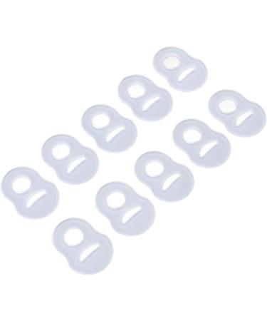 10 Pcs Toe Nail Corrector Ring Stretch Resistant Silicone Brace for Ingrown Toenails Transparent Reusable Design - Buy Online on GoSupps.com