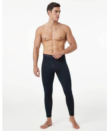 LAPASA Men's Thermal Underwear Bottom Fleece Lined Long Johns - Heavyweight Base Layer Pants, Small Navy Blue - Buy Online on GoSupps.com