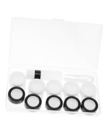 JECOMPRIS 5 Series-Box Duplex care box containers for contact lenses travel case for contact lenses holder for contact lens tank lensetui ABS medical plastic travel glasses case mini random color 5.5x2.5x1.6cm