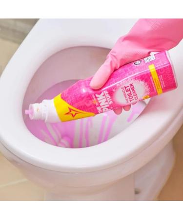 The Pink Stuff The Miracle Toilet Cleaner Gel 3Pk x 750ml + Our Gift for You: Organza Bag Size: 9 x 7 x 0.1cm - Buy Online on GoSupps.com