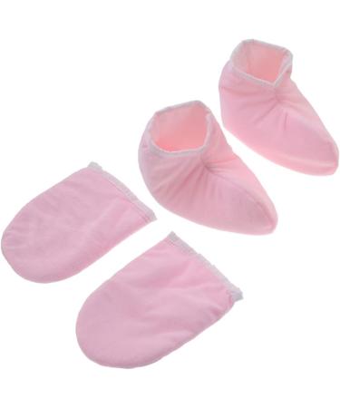 Healeved 4 Pairs Paraffin Wax Gloves Paraffin Wax for Hands Warm Gloves Spa Gloves Mittens Bath Treatment Mitt Paraffin Bath Mitts Thermal Gloves Kaleidoscope Toy Beauty Gloves Foot Pink - Buy Online on GoSupps.com