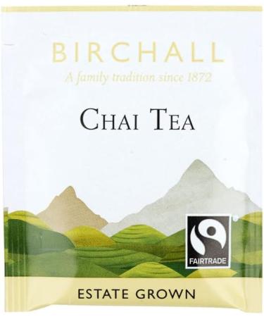 Birchall Tea Bags Virunga Chai Discover the Bold and Exotic Taste of Virunga Chai Tea 6 Boxes of 25 Enveloped Plant-Based Tea Bags - Buy Online on GoSupps.com