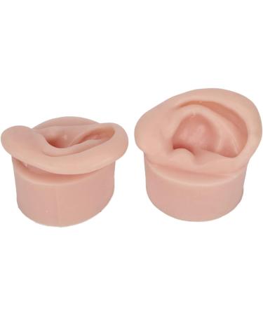 Ear Model Portable Jewelry Display 1 Pair Practice Ear Model for Piercing Salon for Novice (Medium Skin Color) - Buy Online on GoSupps.com