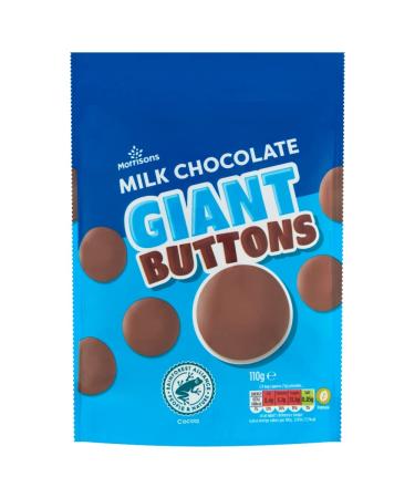 Morrisons Morrisons Giant Milk Chocolate Buttons 110g (Pack of 1)
