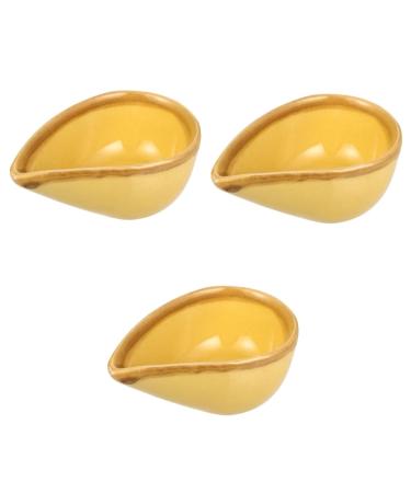 Beaupretty 3 StK Aromatherapy Court accent tray for essential oils Supae Supa Cups Dreck Make-up Mixed Tablet Coffee container Decorative Tablets Mini Ceramic make-up stand