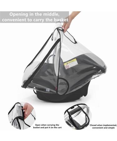 Universal Infant Car Seat Rain Cover - Ventilated Weather Shield for Maxi COSI with Easy Access Zipper - Buy Online on GoSupps.com
