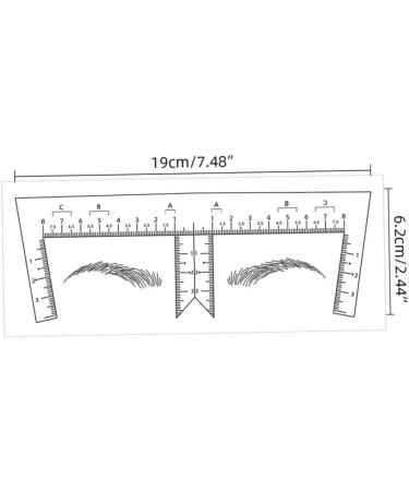 Hemoton 10pcs Tools Stickers Eyebrow Line for Measurement Makeup Eyebrow Mapper Positioning Ruler Disposable - Buy Online on GoSupps.com