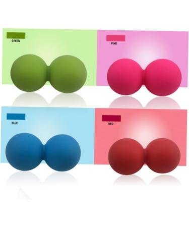 Healvian 3ST Yoga Ball - Mobility Peanut Massage Roller for Muscle Relaxation & Fitness - Silicone Lacrosse Peanut Ball - Buy Online on GoSupps.com