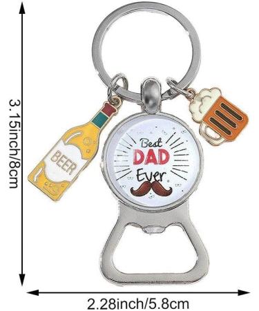 Fathers Day Bottle Opener Keychain Beer Opener Keyring WORLD'S BEST DAD Keychain Happy Father's Day Accessories for Dad Men Style 2 - Buy Online on GoSupps.com