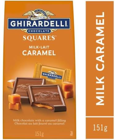 GHIRARDELLI Caramel Milk Chocolate Squares 151 Gram Bag Individually Wrapped Squares - Buy Online on GoSupps.com
