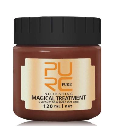 120ML PURC Magical Treatment Hair Mask Advanced Molecular Hair Roots Treatment Professtional Hair Conditioner 5 Seconds Repairs Damage Hair Root Hair Tonic Keratin Hair & Scalp Treatment 1pcs