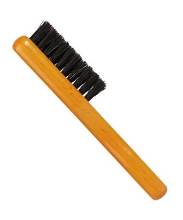Minkissy Bartkamm Bartbrush shiny hairbrush beard wood shoe plaster brush boot care brush male care supply styling brushes with bristles face brush travel cosmetics