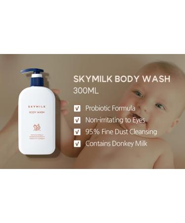 Pro/Prebiotic Body Wash with Donkey Milk | 300 ml | Gentle & Moisturizing | pH Balanced | Hypoallergenic for Sensitive Skin | Premium Korean Formula - Buy Online on GoSupps.com