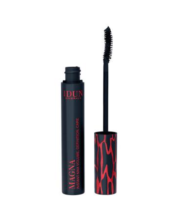 IDUN Minerals Magna Mascara  Volumizing  Clump & Cruelty Free  Lash-Hydrating Mineral Infused with Sunflower Seed Oil & Formulated for Sensitive Eyes  Vegan  008 Black  0.44 Oz 0.44 Ounce (Pack of 1)