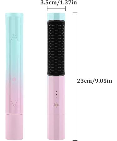 Portable Cordless Hair Straightener Comb - 3 Temp Settings Auto-Off Anti-Scald | Ideal for Women - 40 Mins Battery Life - Buy Online on GoSupps.com