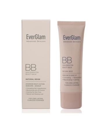 EverGlam K-Beauty Skin Perfector Korean BB Cream, Light Medium - Flawless, Natural Glow in Seconds | Multi-Function Tinted Moisturizer: Stays On All Day, Dewy, Water-Resistant, Oil-Controlling