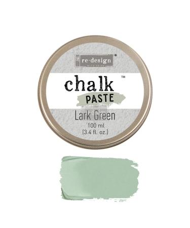 Redesign Chalk Paste 3.4 Fl. Oz. (100Ml)-Lark Green Paint Ink for Fabric Wood Silk Screen Stencils Screen Print,Home Decor,Wood,T-Shirt Printing Memorial's Day Decorations,Mother Gifts