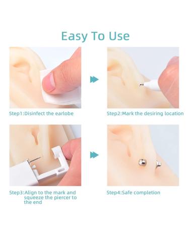 6pcs Ear Piercing Kit: XSHM Disposable Sterile Painless Gun Tool for Home & Salon - Buy Online on GoSupps.com