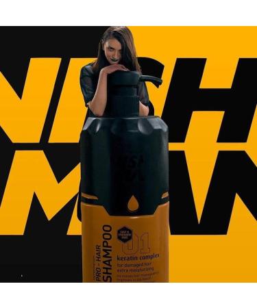 Nishman Correcting Care Pro-Hair Shampoo - Salt & Paraben Free Keratin Complex - 400ml | International Shipping Available - Buy Online on GoSupps.com