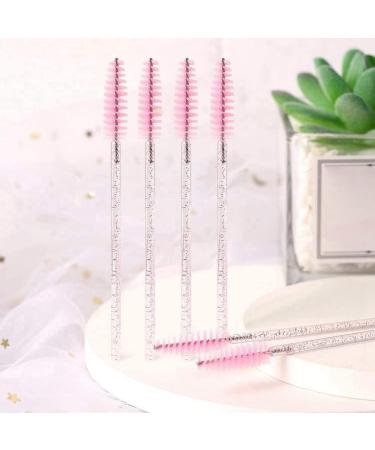 Obahdirry Disposable Crystal Rod Eyelash Brush Portable Eyelash Curler Makeup Brush (Pink) - Buy Online on GoSupps.com