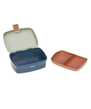 L SSIG Children's Lunch Box with Removable Dividers | BPA-Free & Happy Prints - Blue | International Shipping Available - Buy Online on GoSupps.com