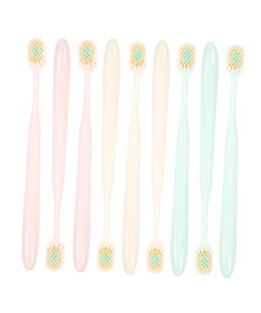 Anneomas 9st tooth cleaning with wide and thin toothbrush the thrill thrille homey very soft toothbrush toothbrushes soft soft toothbrush travel toothbrush manual brush head stick