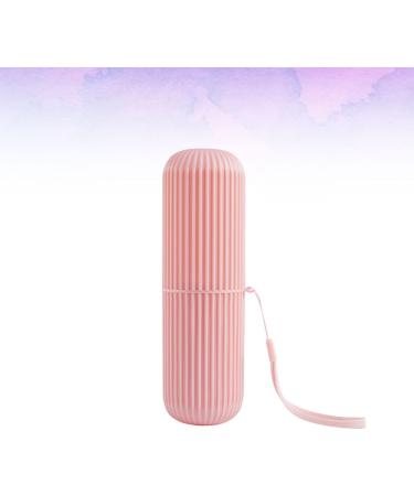Beaupretty Travel Toothbrush Cup - Pink Toothpaste Organizer & Holder | 1PC 19.6x6cm - Perfect for International Shipping - Buy Online on GoSupps.com