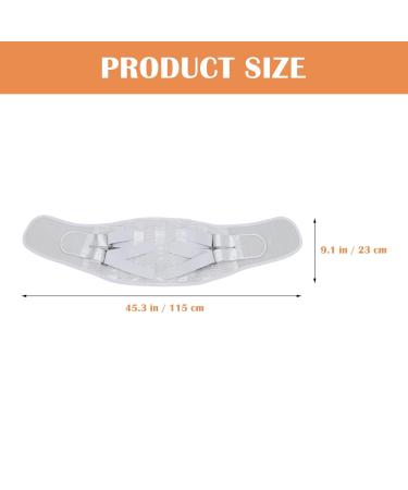 EXCEART Sports Men's Waist Support - Breathable Gym Binder & Back Brace - Air Mesh Pelvis Strap (115X23X1CM) - Silver - International Shipping Available - Buy Online on GoSupps.com