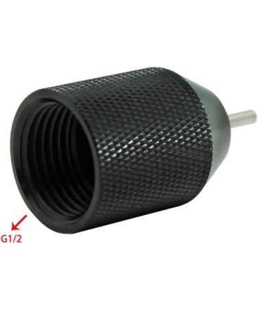 Gurlleu Paintball 12g CO2 Cartridge Adapter - G 1/2 Female Thread, Black - Buy Online on GoSupps.com