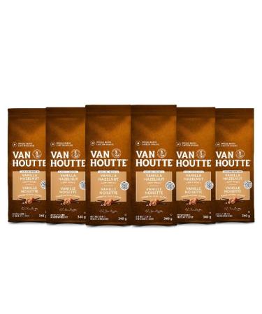 Van Houtte Vanilla Hazelnut Ground Coffee 6X340g Can Be Used With Keurig Coffee Makers Vanilla Hazelnut 2.04 KG ( Pack of 6 )