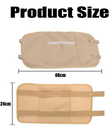 Reusable Castor Oil Wrap for Liver Detox | Pain Relief & Relaxation - Khaki - Buy Online on GoSupps.com