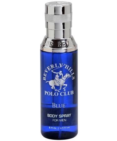 Blue for Men Body Mist by Beverly Hills Polo Club BHPC 6 oz