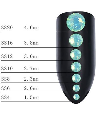 Mini Glitter Nail Rhinestones: Flatback Artificial Small Rhinestones Decorative Shiny for Manicure Art Charms - Buy Online on GoSupps.com