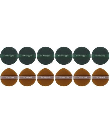 FRCOLOR 12 Pcs Puff Powder Puff Makeup for Puff for Women Foundation Power Puffs Face Sponge Flat Makeup Sponge Beauty Egg Hydrophilic Polyurethane Cosmetic