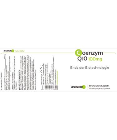 Coenzyme Q10 100mg - 60 Capsules for Brain Health Anti-Aging Immune Support Cardiovascular & Muscle Strength - Buy Online on GoSupps.com