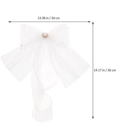 Bridal Headwear Bridal Wedding Veil 1920s Accessories for Women Bridal Bow Veil Flapper Headband Wedding Bridal Veil Flapper Accessories Pearl Bow Veil Dress Lace Grace Miss - Buy Online on GoSupps.com