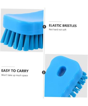 minkissy Nail Brush Nail Cleaner Brush Nail Clean up Brush Shoe Cleaner Shoes Cleaner Fingernail Scrub Nail Scrubbing Brush Toe Brush Small Brush Food Grade Polypropylene 11.5x5cm Blue - Buy Online on GoSupps.com
