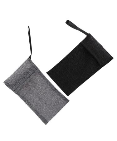 FRCOLOR FRCOLOR 2 Sachets of: 2 Sachets of Natural Sisal Exfoliating Foaming Pouch with Bubble Net Mesh Pouch for Body Wash and Bath