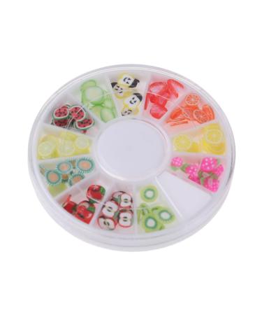 Mikinona 12 Nails Decoration Fruit Decor Nail Art Decoration Nail Decorations for Nail Art Polymer Clay Slices for Nail Diy Decoration for Nail Manicure Accessories