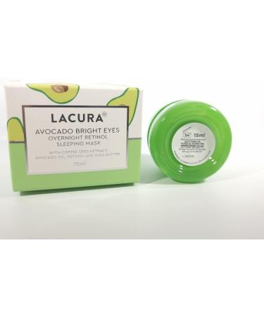 Lacura Avocado Bright Eyes Overnight Retinol Sleeping Mask Avocado Oil Retinol and Shea Butter 15ml - Buy Online on GoSupps.com