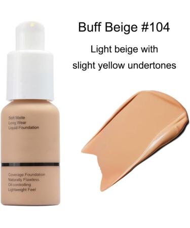 Liquid Foundation Waterproof Long-Lasting Soft Matte 30 ml 8 Colors - Buy Online on GoSupps.com