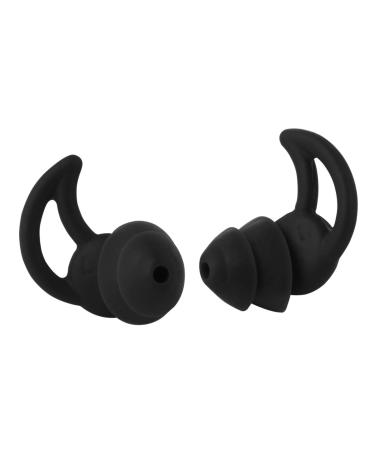 Beavorty 1 Pair Anti-Noise Mute Sound-isolating earplugs earplug Headphones Elastic Rubber earplugs Concert earplugs soundproof earplugs Flying Travel Small earplugs Earphone Black