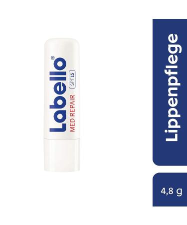 Labello Med Repair Lip Care Stick 1-Pack (4.8g) | SPF 15 & Vitamin E | Intensive Protection Without Mineral Oils - Buy Online on GoSupps.com