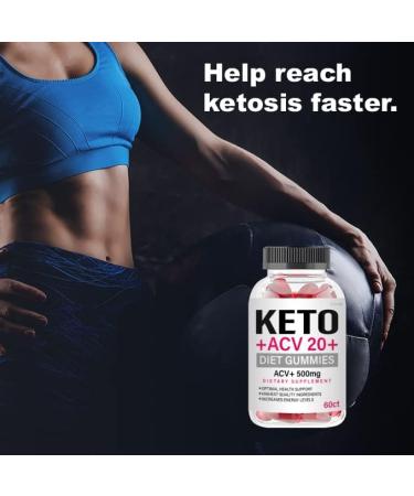 Kivus Keto ACV 20+ Gummies - Apple Cider Vinegar Gummies | Single 60 Gummies - Buy Online on GoSupps.com
