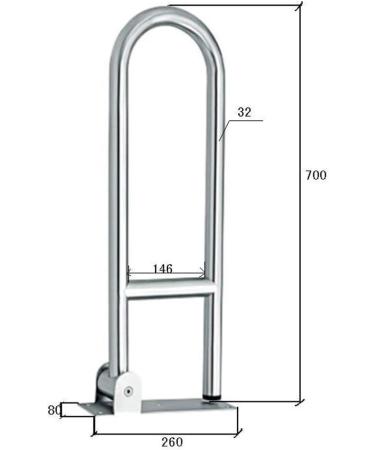 Bathroom Grab Bar Safety Support Rail Non-Slip 304 Stainless Steel Disabled Handrail Safety Handrail Bathroom Grab Bar Toilet Support Grab - Buy Online on GoSupps.com