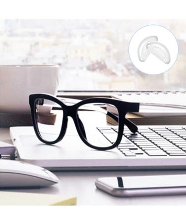 Festful Silicone Eyeglass Nose Pads - 5 Pairs Clear Anti-Slip Soft Nose Protectors - Buy Online on GoSupps.com