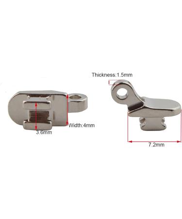 100 Pieces 1.5x4 mm Plastic Eyeglass Hinges | 4 mm Wide Single Hinges for Eyeglass Repair - Durable Spare Parts for Glasses - Buy Online on GoSupps.com