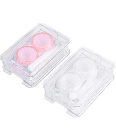 Partykindom 6 STK Mini Colored Contact Lens Containers with Cleaning Case & Mirror - Japanese Style Holder - Buy Online on GoSupps.com