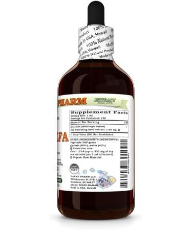 Hawaii Pharm Alfalfa Alcohol-Free Liquid Extract Alfalfa (Medicago Sativa) Sprouting Seed Glycerite Natural Herbal Supplement 2x4 oz 8 Fl Oz (Pack of 1) - Buy Online on GoSupps.com