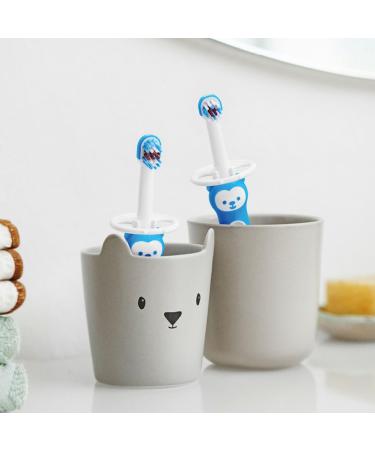 Buy Mam Baby's Brush Toothbrush for Newborns | Safe Dental Care for Milk Teeth - 6+ Months - Light Blue - Buy Online on GoSupps.com